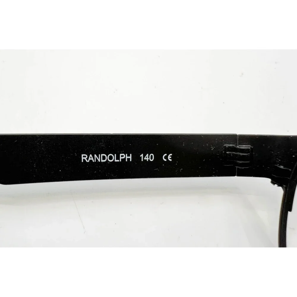 Randolph OSAN Eyeglasses Mens Black Rectangle Frame Romania 53-15-140 53mm